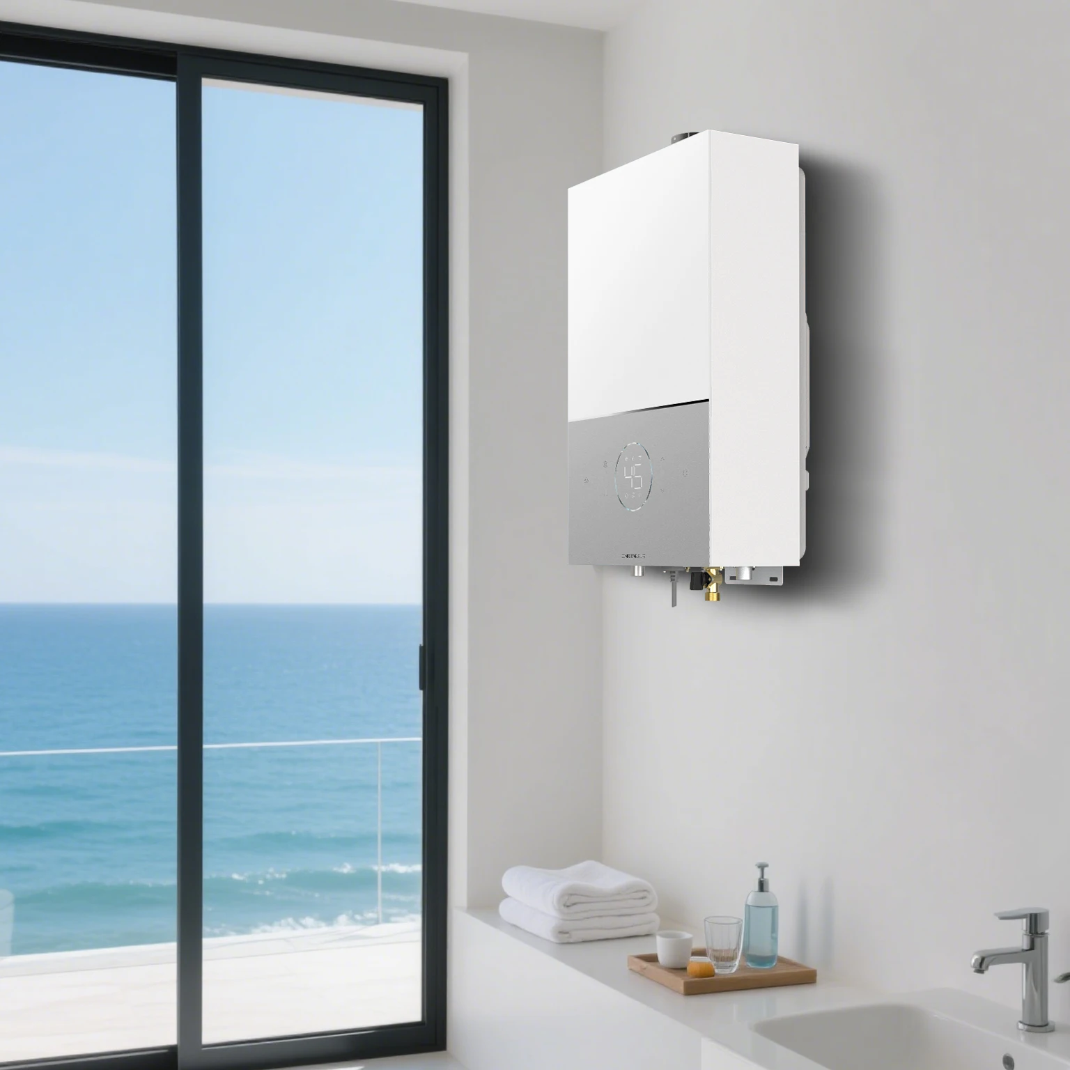 Novel Design Remote Control Gas Water Heater 13/16l Multiple Capacity ...