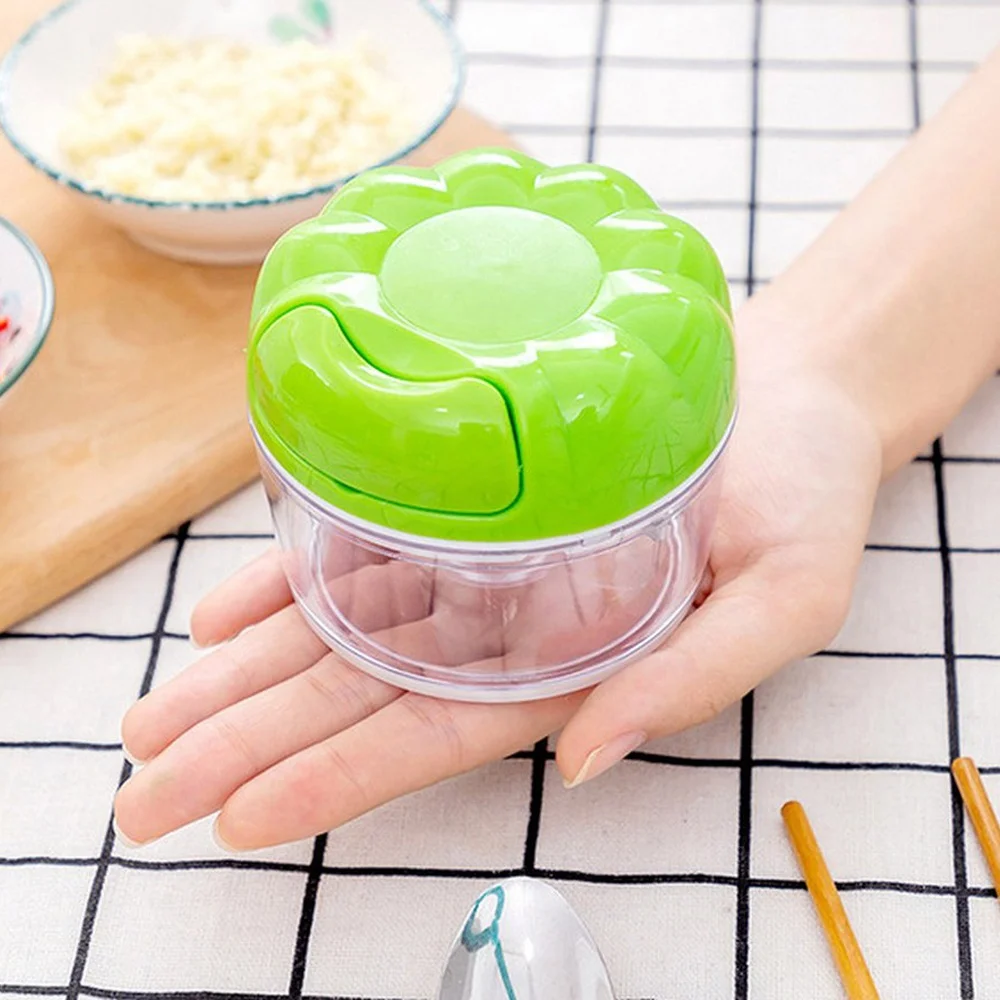 Mini Pepper Chopper Garlic Cutter Mixer Blender Manual Meat Grinder Stainless Steel Vegetable Fruit Twist Shredder Kitchen Tools