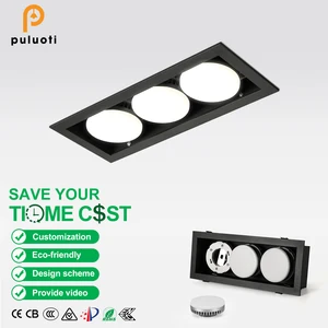 2026 New Produce Modern 15W 21W 27W Recessed Downlight Replaceable Lighting Head Aluminum COB Available 3000K Warm White Indoor