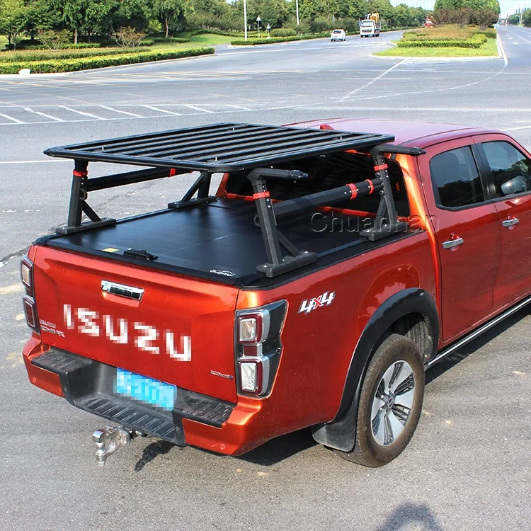 Adjustable Roll Rack Adjustable Hilux Roll Bar Truck Bed Rack Ladder Roof Rack for ford F150 ...