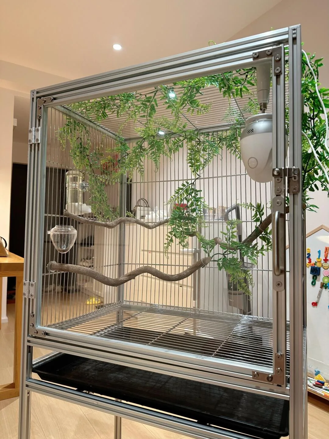 Custom Eco-Friendly Aluminum Parrot Bird Cage for Sale OEM