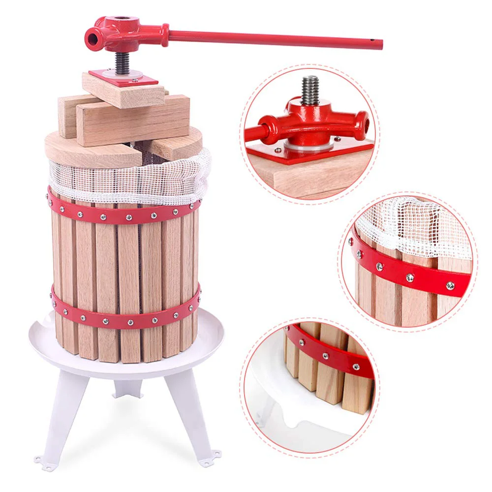 Деревянная корзина 6 л пресс для фруктов и яблок ручной маленький