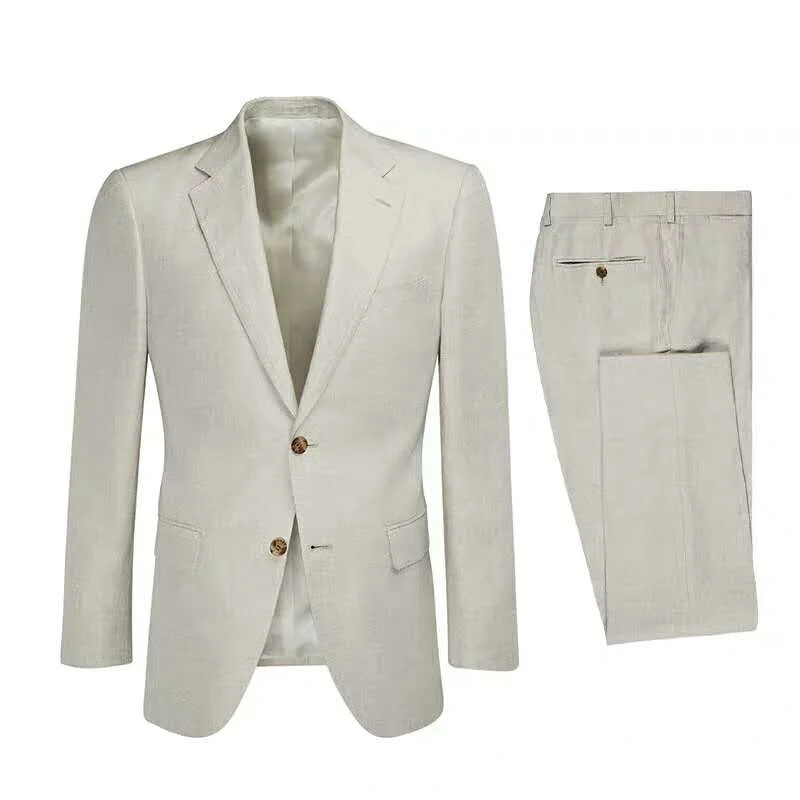 MTM Made to Measure Custom Handmade Man Suits Light Wool Blue Coat Pant Men Suit Bespoke Mens Suits