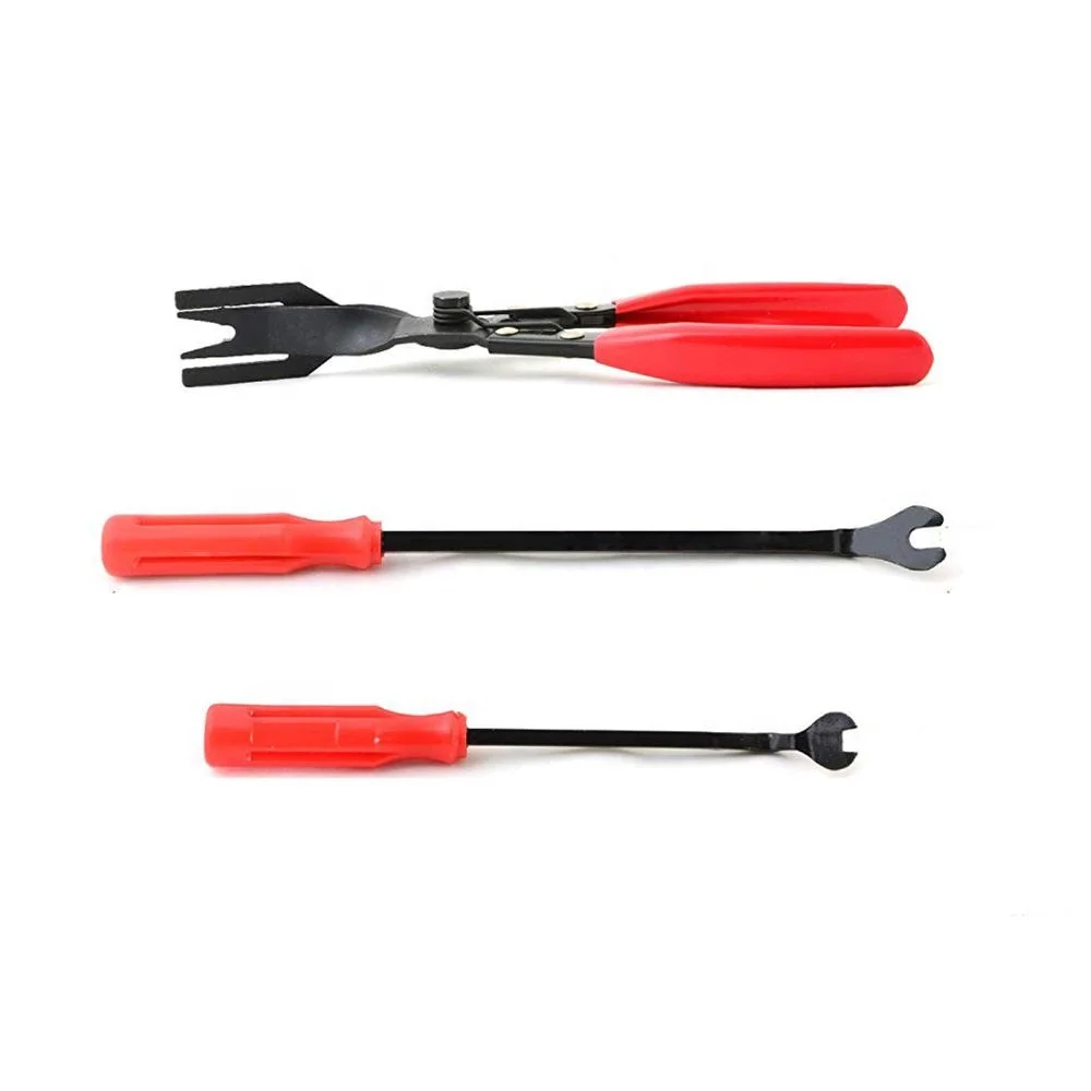 3 шт. Авто дверные панели крепежи Клещи Отделка удаление крепежа ящик для инструментов