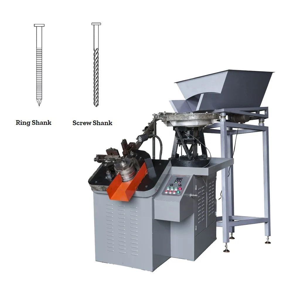 Iron Nails Screw Shank Making Making Machine Nail Thread Rolling Machine