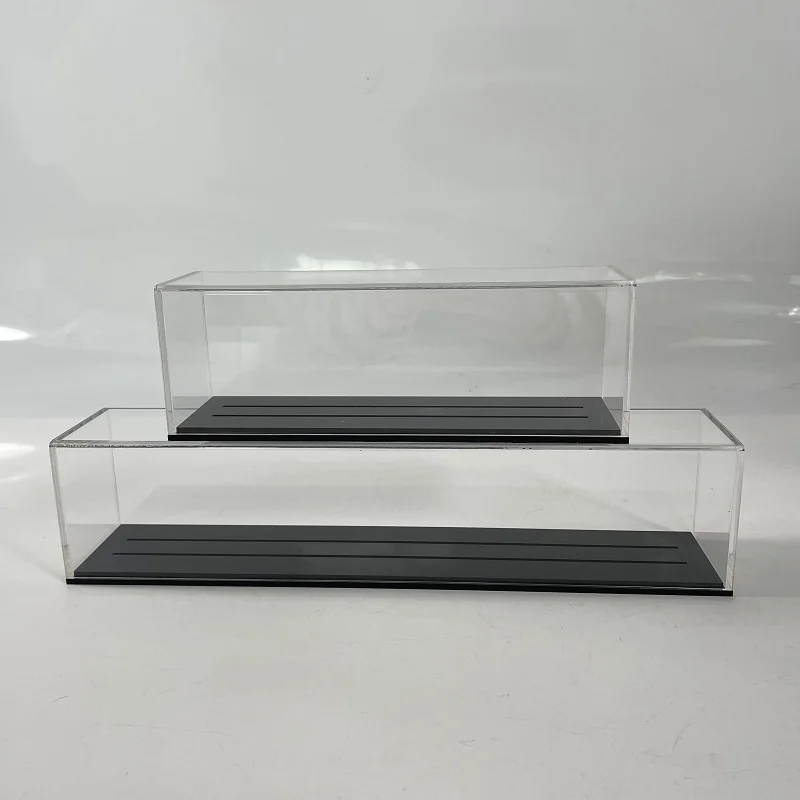 Vitrine Acrylique Anti-poussière Pour Trains Miniatures échelle HO - 35x9x8 Cm - Avec Orbite Pour Présentation