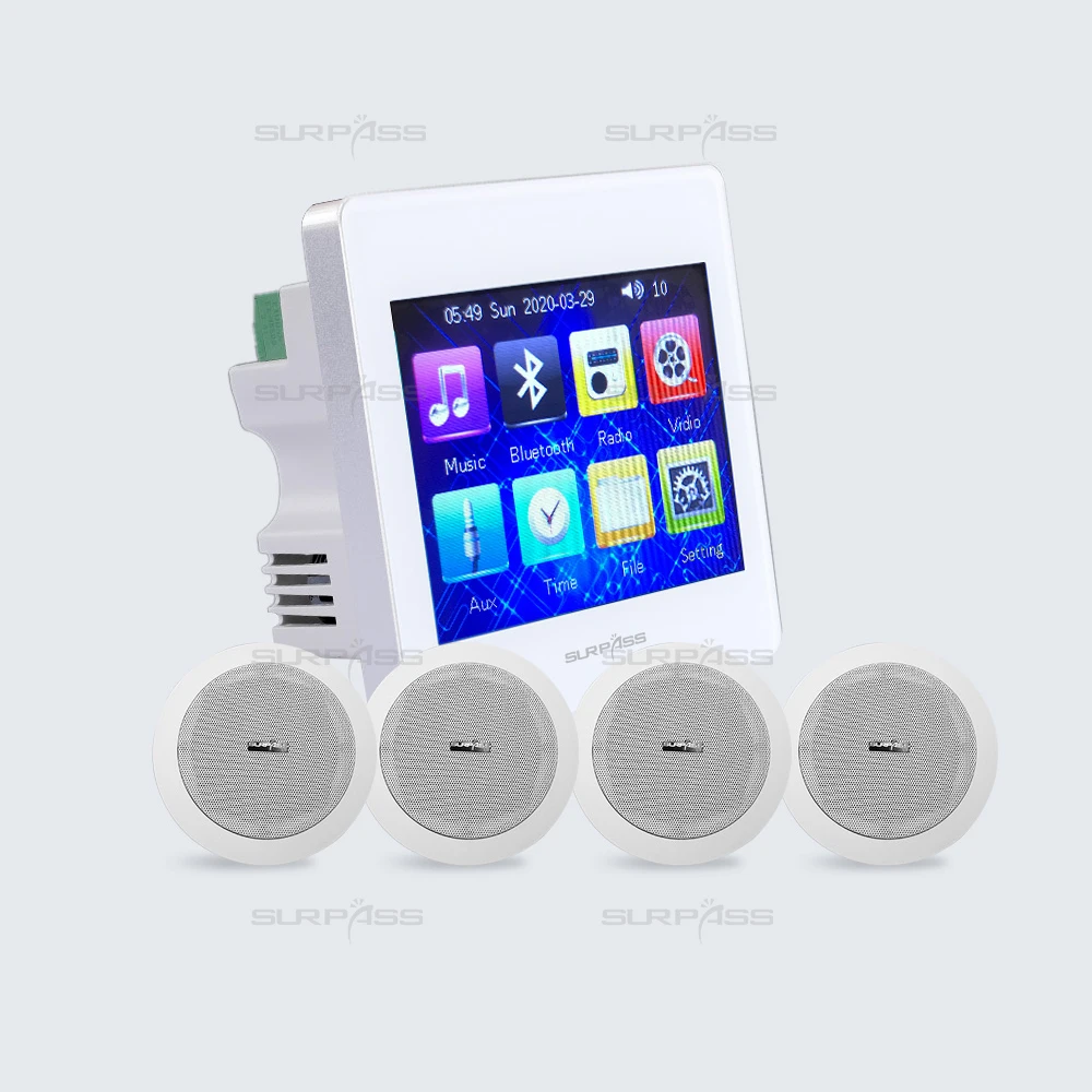 High Quality Smart Background Music System Supports Usb/sd Card/blue-tooth Multi-function Music Player Hifi In Wall Amplifier - Buy Mini Amplifier,Ceiling Speaker,Home Party Speaker Product on Alibaba.com