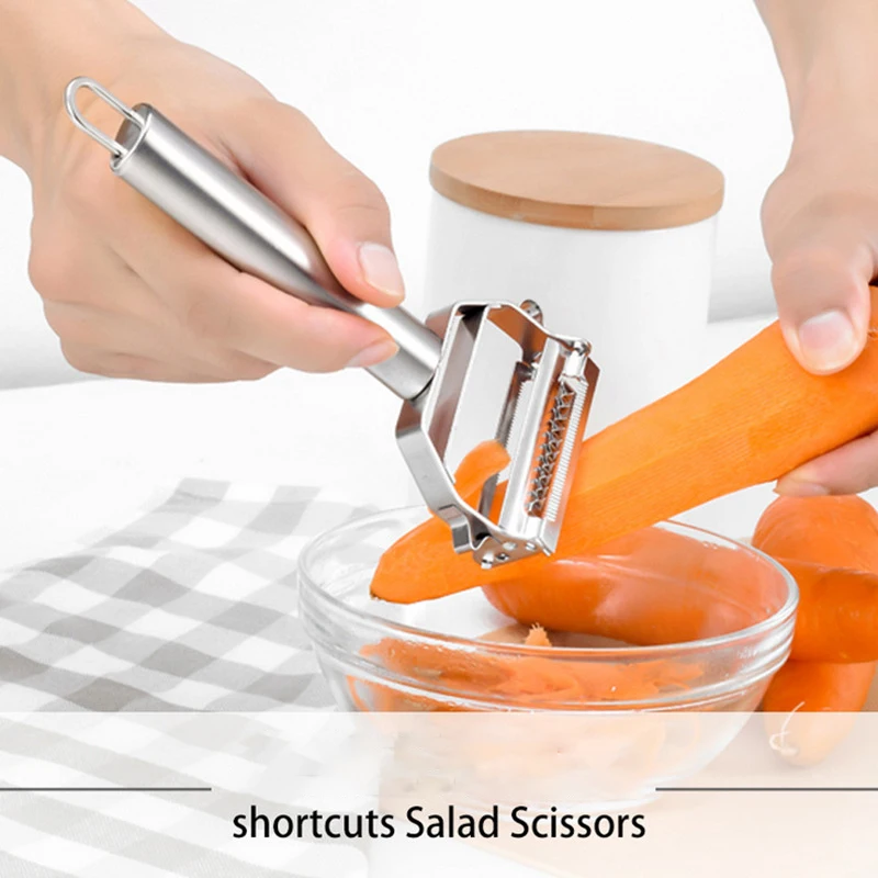 Kitchen Tool Carrot And Potato Peeler Food Grade Stainless Steel Grater Multifunctional Vegetable Fruit Peeler