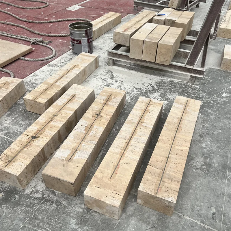 High Quality Natural Stone Turkish Travertine Slab Modern Polished Factory Direct for Kitchen Indoor Door Wall Floor Indoor