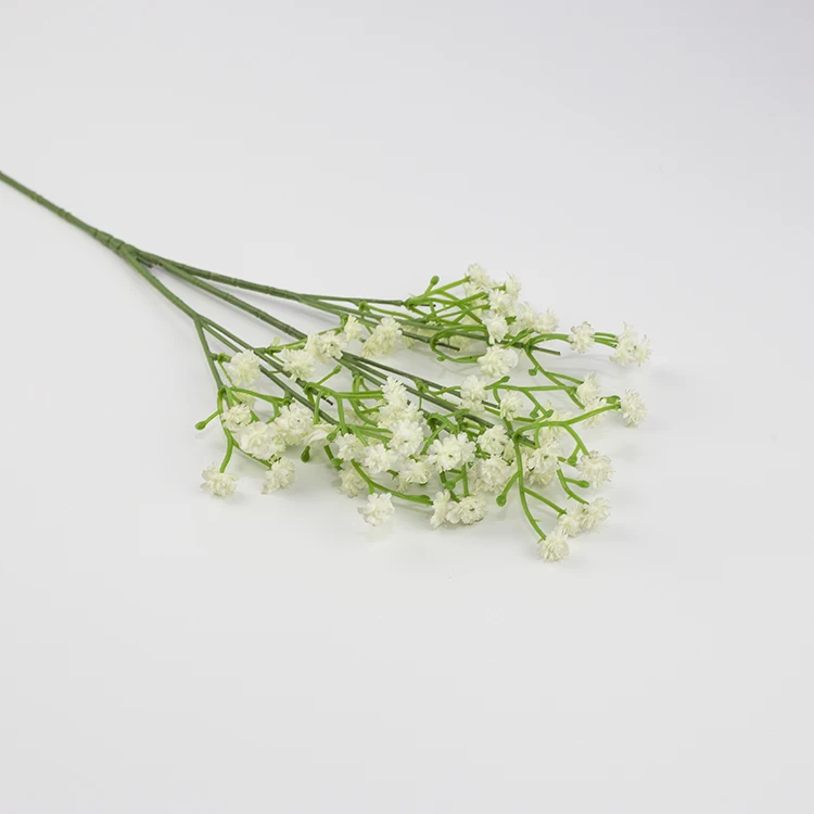 Украшение для свадебной вечеринки настоящий белый пластиковый сушеный искусственный цветок дыхания