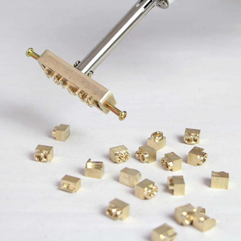 Custom Logo Name Letter Set With Number Symbols Brass Number and Letter Punch Set