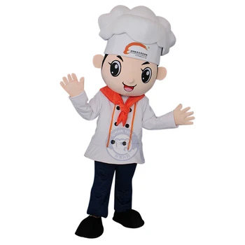 Qiman Custom Adult Size Chef Plush Animal Cartoon Mascot Costume For Sale