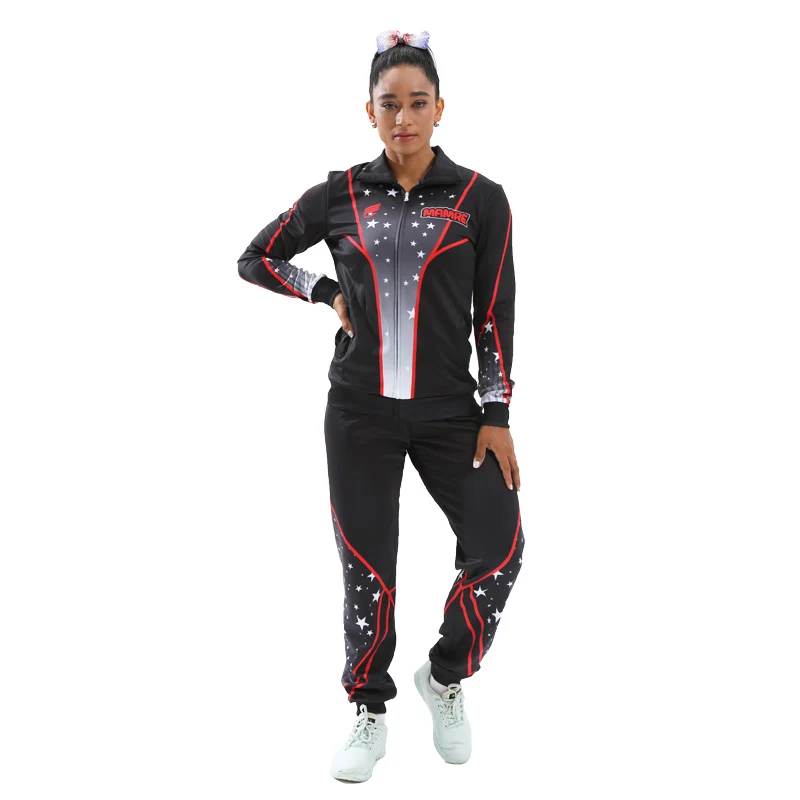 Latest Custom Training Cheerleading Warm Up Jacket And Pants Buy