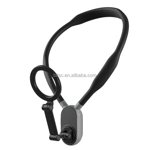 Magnetic Neck Stand for Mobile Phone Neck Mounted Phone Holder Hands-Free Mobile Phone Neck Mount Chest Strap Video Recording