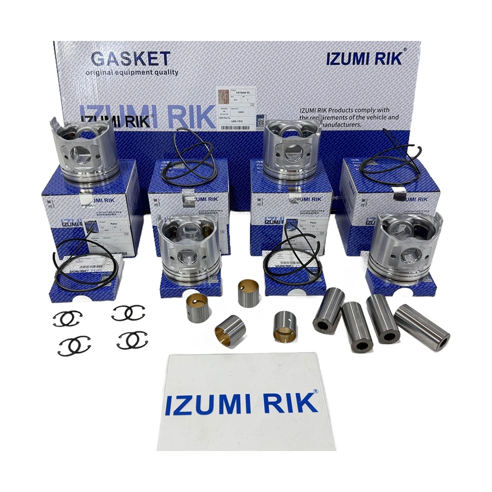 IZUMI RIK S4E, S4E2, S4F, S4K پسٹن اور پسٹن رنگ سیٹ Mitsubishi کے لیے