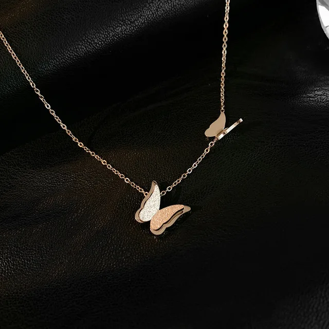 Hot Sale Delicacy Pendant Jewelry Rose Gold Valentine Gift Dainty Butterfly Necklace For Women Buy 2020 Jewelry Wholesale Copper Gold Butterfly Necklace For Women Fashion Gold Butterfly Necklace Choker Necklace 2020 Women