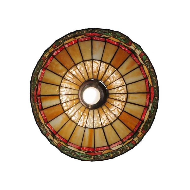 Витражные люстры Tiffany 16 ''Applebee's, ресторан, лампа, домашняя Потолочная люстра, роскошный круглый подвесной светильник
