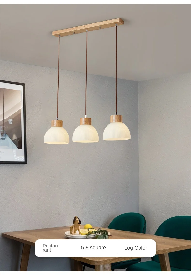 日本现代壁灯风格可调高度悬挂发光二极管酒吧玻璃吊灯,带项目安装中等尺寸