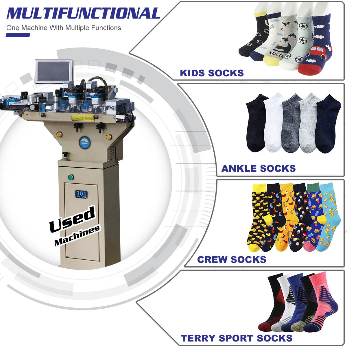 Sock Opera Computer Alibaba.com: High Speed 500-800 rpm Commercial Socks Making Machine ...