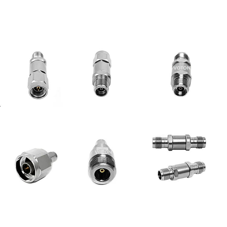 High frequency stainless steel millimeter wave N SMA 2.4mm 3.5mm 2.92mm male female RF adapter connector for 5G supplier