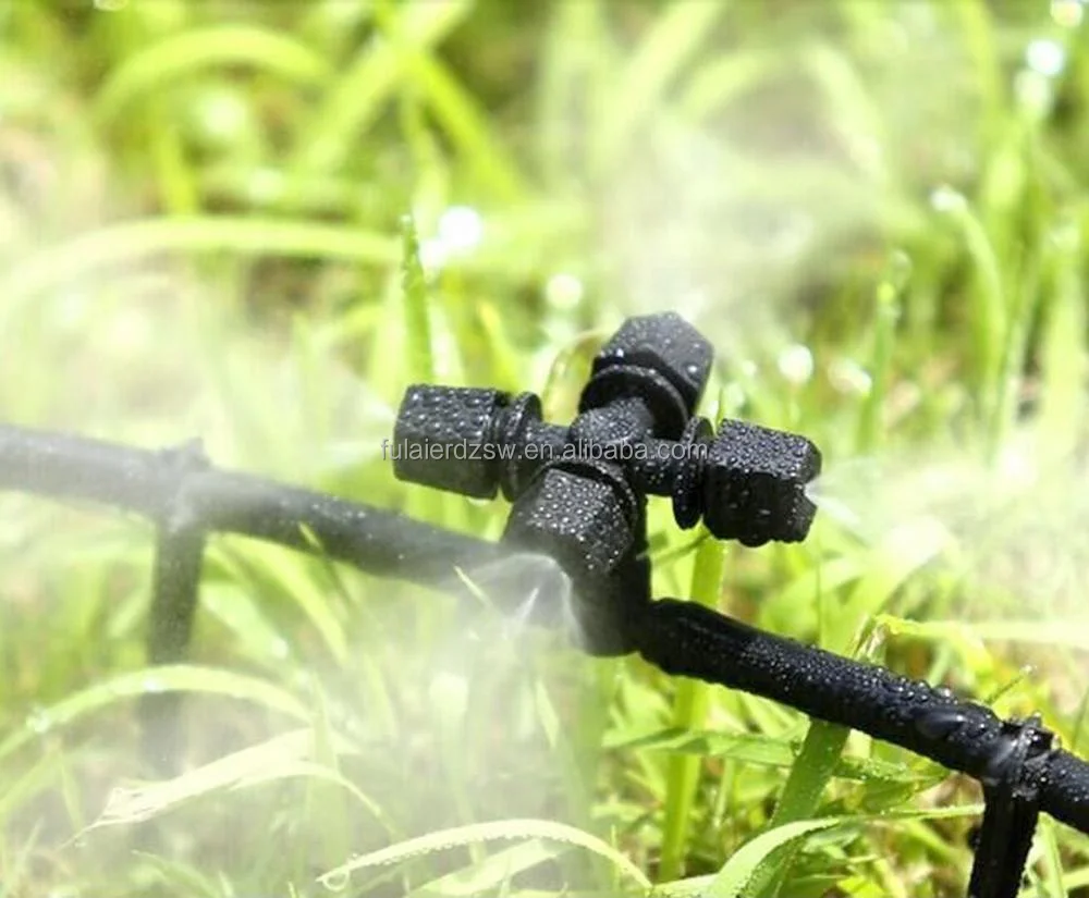 Sprinkle Misting Plastic Cross 6mm Atomizing Sprinkler Misting Nozzle for Garden ...
