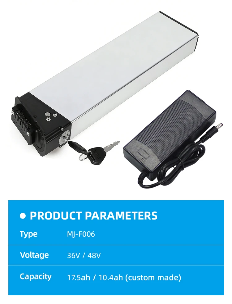 36V 48V 10.4Ah 14Ah 17.5Ah DCH-006 Folding Ebike Lithium Battery