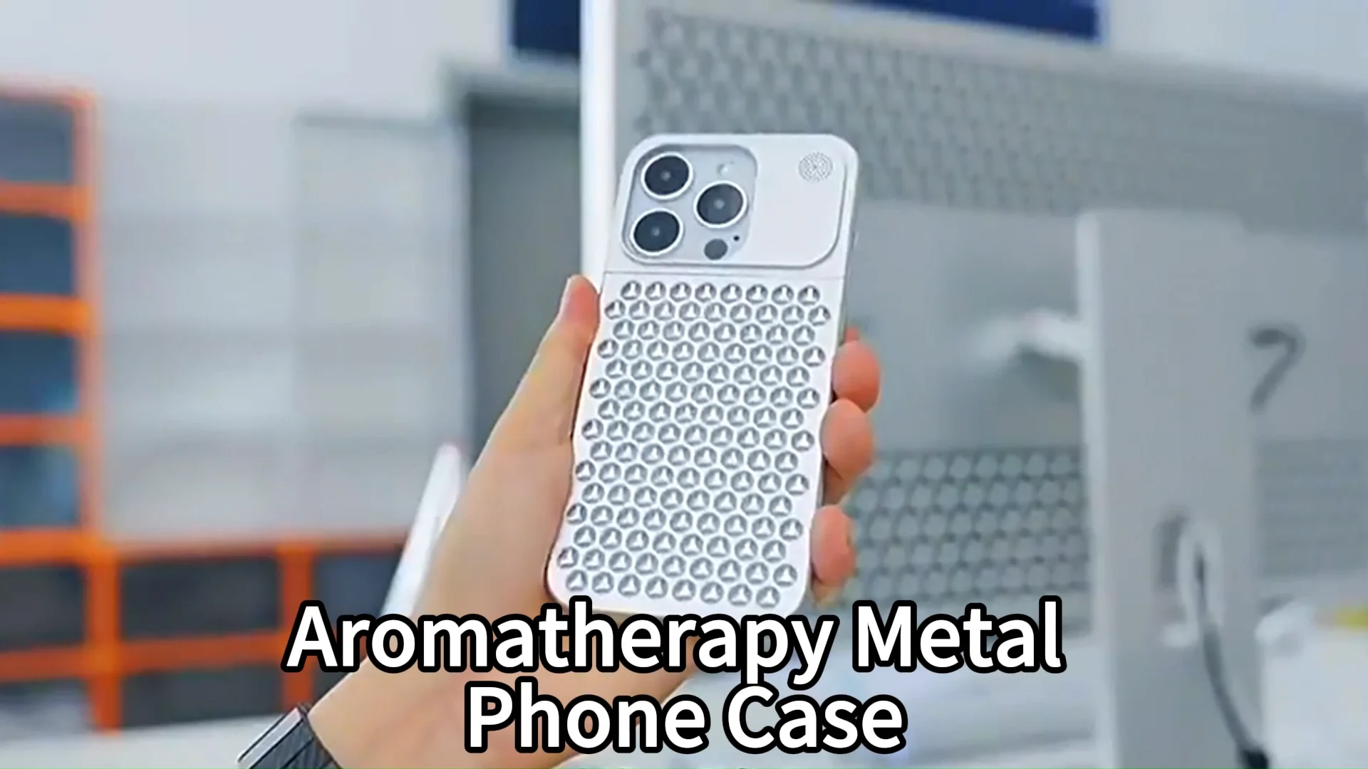 Aromatherapy Aluminum Alloy Metal Mobile Phone Case For Iphone 12 13 14