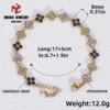 Pulsera de trébol de cuatro hojas - 12
