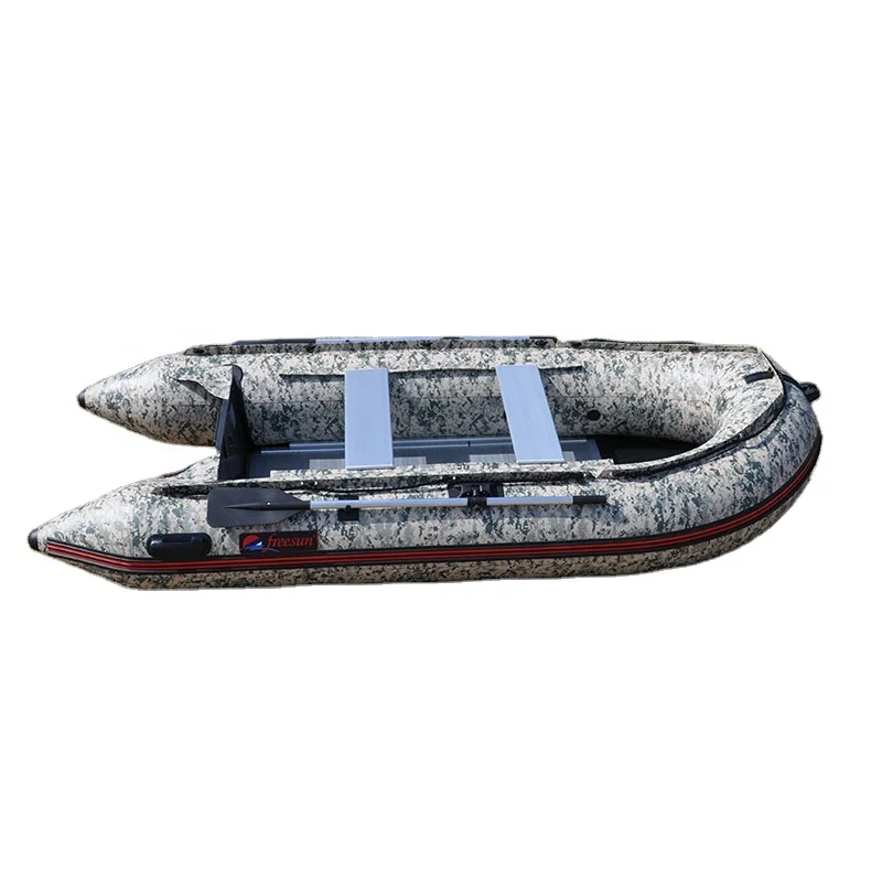 FREESUN Inflatable Boat with Motor Inflatable Pvc Boat for Sale CE Rescue Sport Speed Cheap Bass Fishing Dinghy Pontoon Boat
