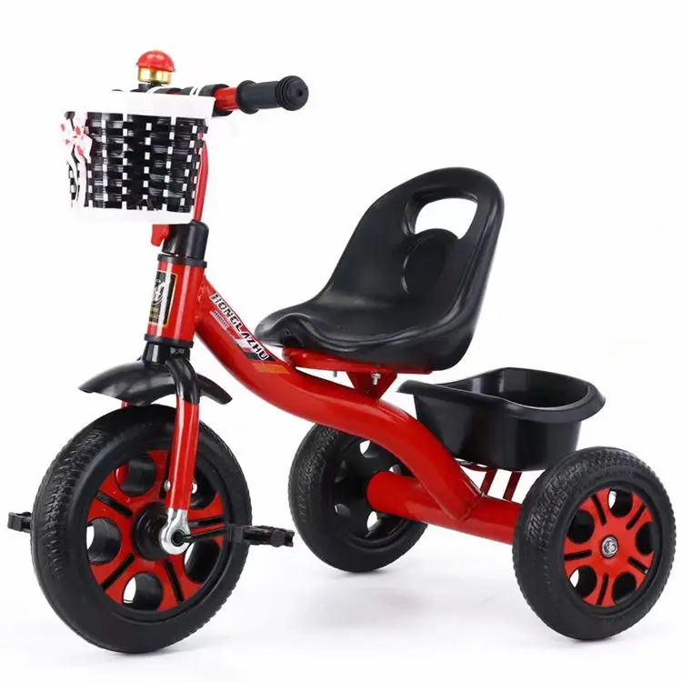 Low Priced Kids Steel Frame 3-Wheel Tricycle Ride-on Toy