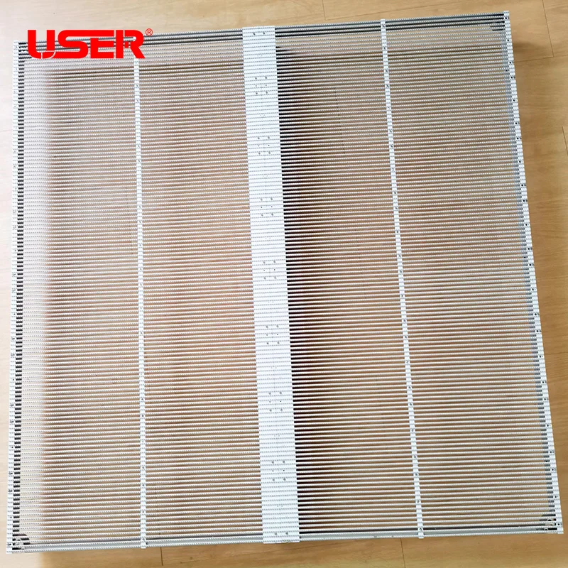 Indoor Soft Transparent Adhesive Super Slim LED Screen Display P10 Flexible Led Transparent Film Screen