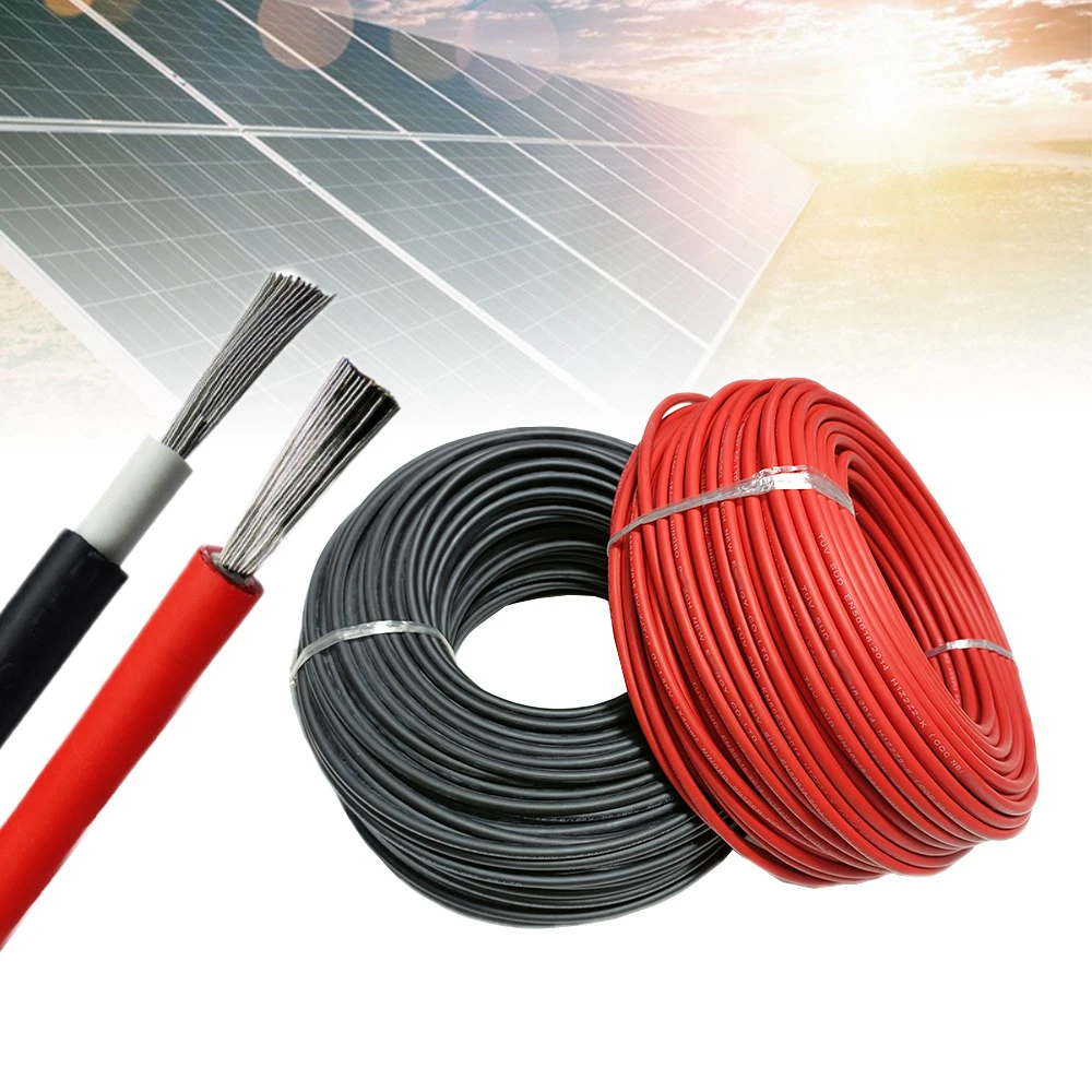 XLPO Tinned Copper Solar Single Wire 2.5MM 4MM 6MM 10MM 16MM 35MM PV Cable Solar Panel DC Power Cable