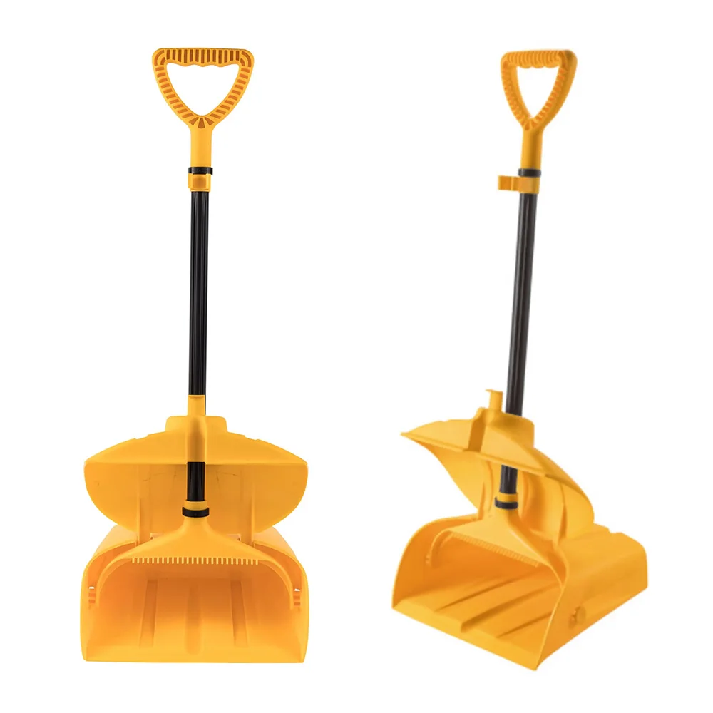Smart Floor Sweeper Cleaning Set Plastic Dustpan with Lid and Wheels Brooms & Dustpans