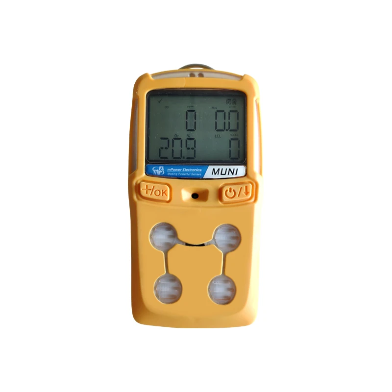 MUNI MP420 Portable Gas Monitor 4-in-1  O2 H2S CO LEL CH4 Detector 