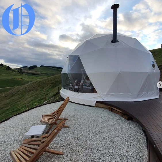 JIEOL Steel Frame PVC Fabric Event Geodesic Dome Tent for Outdoor Camping