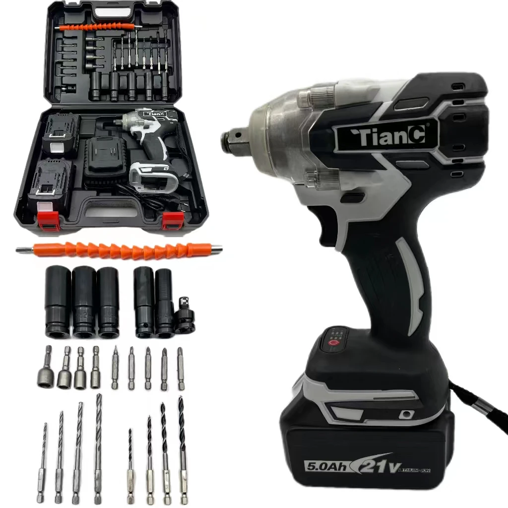 1/2inch brushless impact wrench automotive tools battery cordless electric impact wrench for service tires