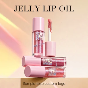 Customized logo Nourishing Moisturizing Shining Glossy Lip Plumper Lip Gloss Glaze with Shimmer Glitter