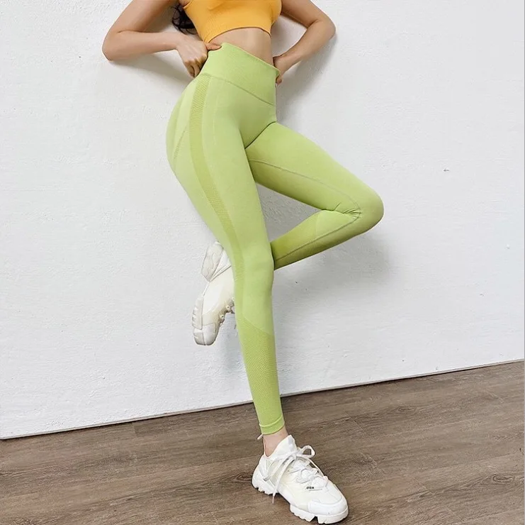 Hip Lifting High Waisted Tight-fitting Quick-drying Fitness Yoga Pants ...