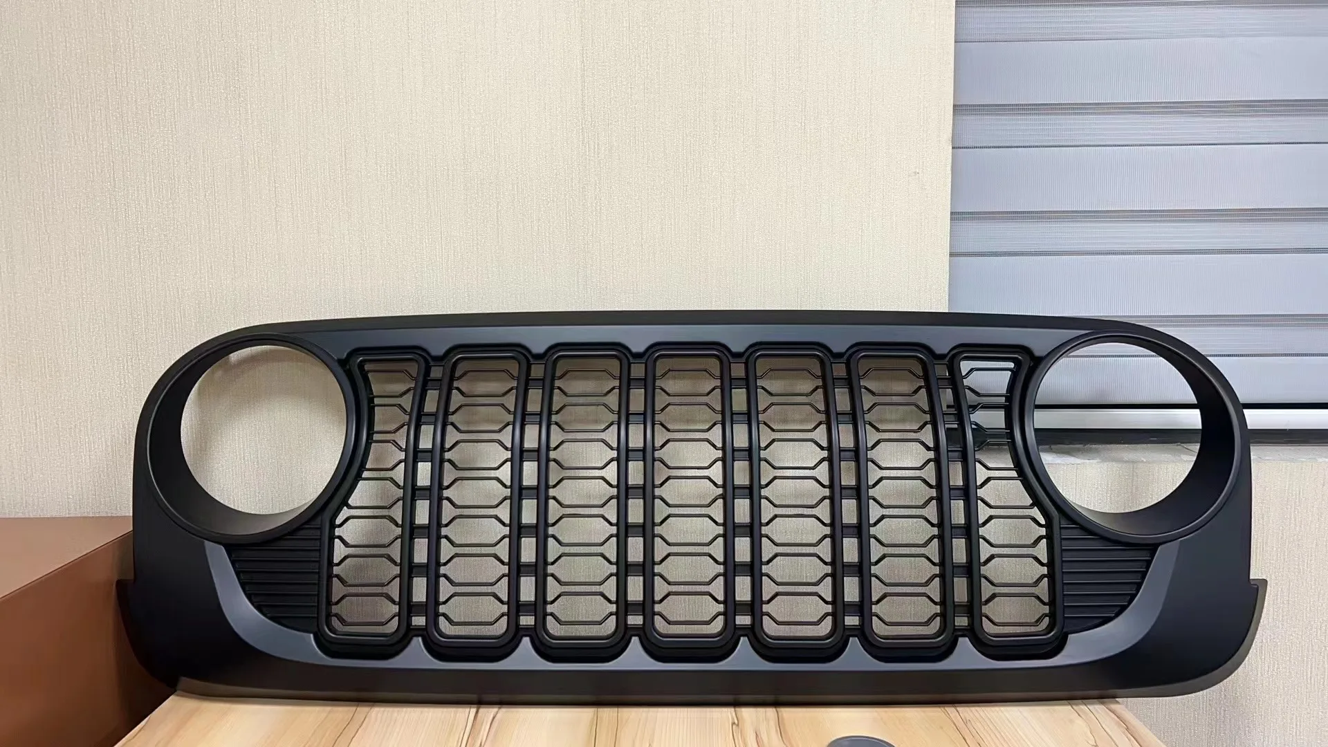 Black Front Grill Grid Grille For Jeep Wrangler Jk 2007-2017 J400 - Buy ...