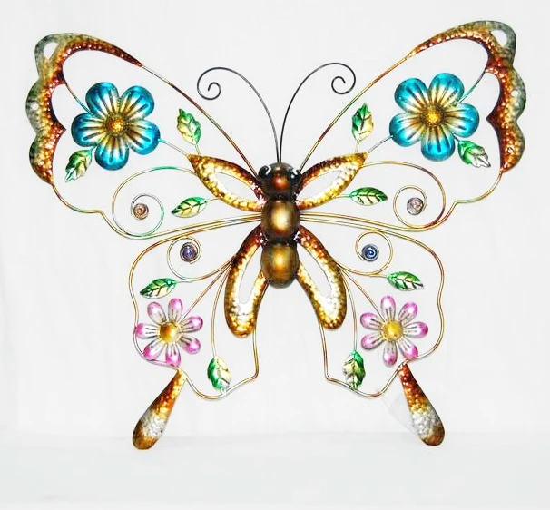 metal brown butterfly wall hanging butterfly