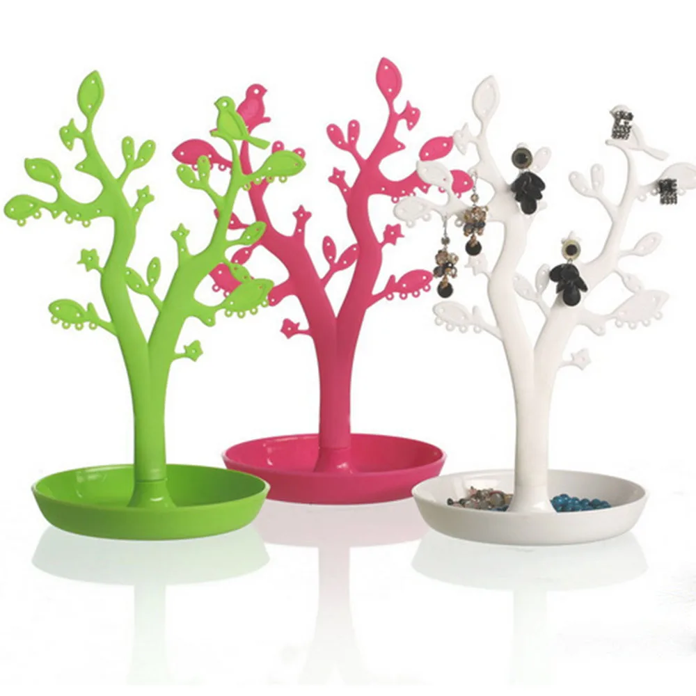 Cross Border Creative Tree Shaped Jewelry Stand Keychain Ring Pendant Display Storage Makeup Organizers