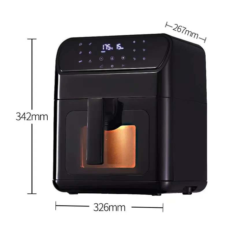 High Quality 6l Air Fryer Touchscreen Digital Air Fryers Visible