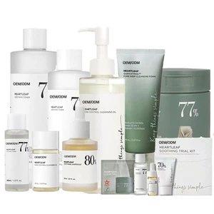 Korean Skincare OEM Face Toner 77% Heartleaf with Vitamin C Whitening Lightening Features Balances pH Soothing for Face Use