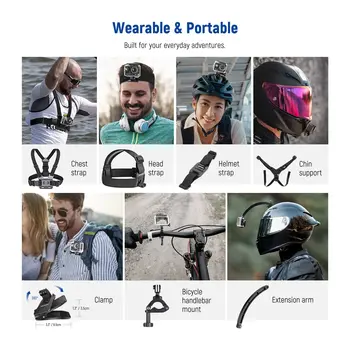 NEEWER 61 in 1 Action Camera Accessory Kit Accessories for Action and Sport Camera detail image