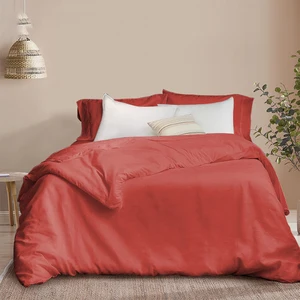 Heniemo Home Textile Bedding Set Customized 3pcs Solid Linen&Cotton Duvet Cover Set for Bed Home