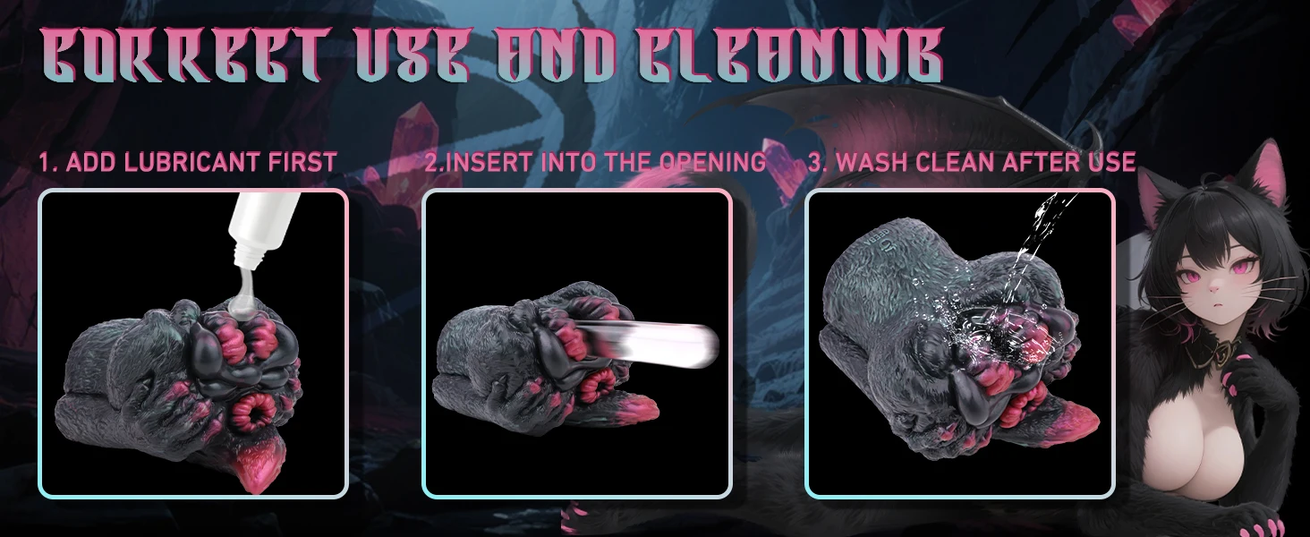 GEEBA Monster Half-Body Big Ass Mold Fantasy Sex Doll Lifelike Vagina  Silicone Male Prostate Massage Masturbator Toys Wholesale