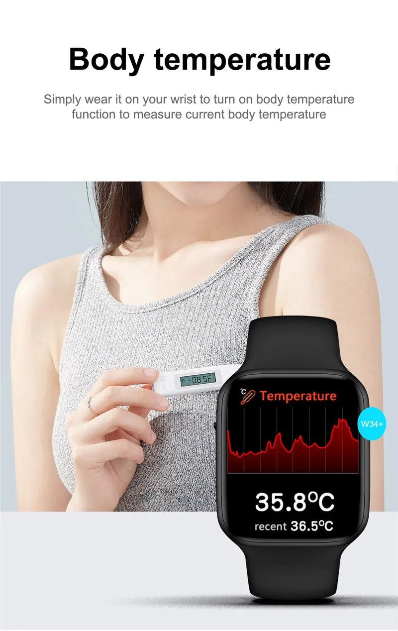 Smart Watch W34+ Smart Watch Full Display 1.75 Inch Fitness Watch  Waterproof Pedometer Bt Smart Band Smartwatch W34+ - Buy Smart Watch W34+  Men Pressure Fitness,W34+ Smart Watch Full Display,Smartwatch W34+ Product