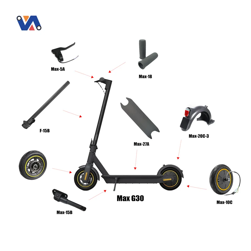 New Image E Scooter Body Parts Full Sets Original Max G30 Repair Parts