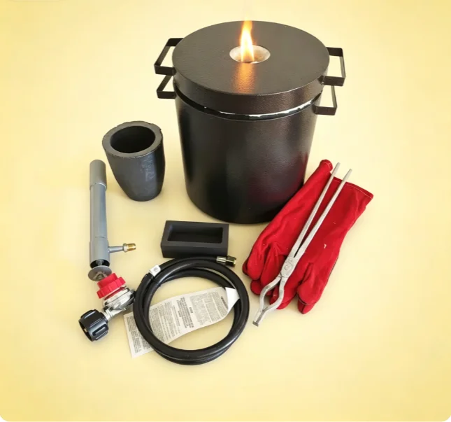 TEBAK Precious Metal Melting Oven Industrial Fast Heating Furnace 6kg 10kg 12kg for Jewelers