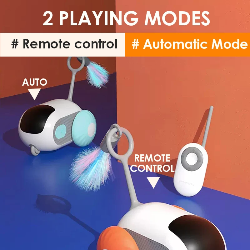 Interactive Toy For Dogs Cats Usb Recharge Cat Teasing Toy Smart Remote